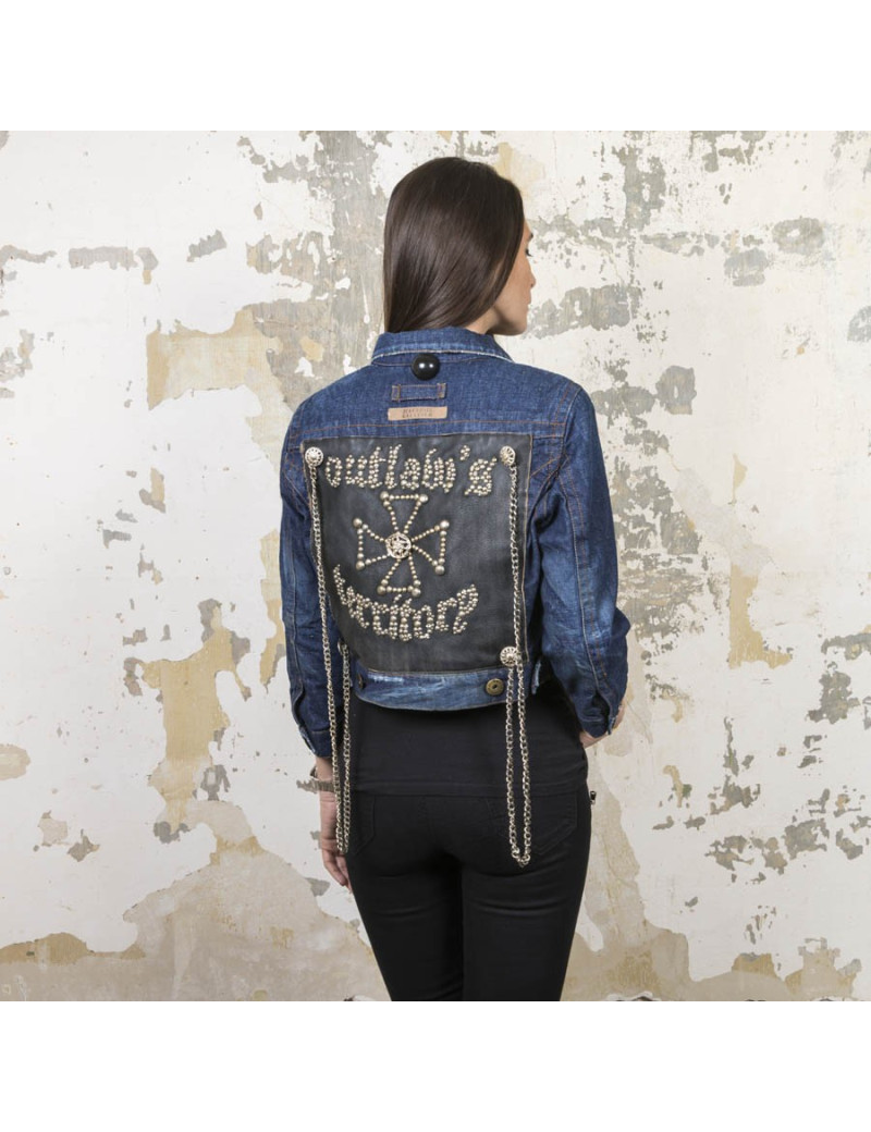 Blouson JEAN PAUL GAULTIER t 38 en toile denim