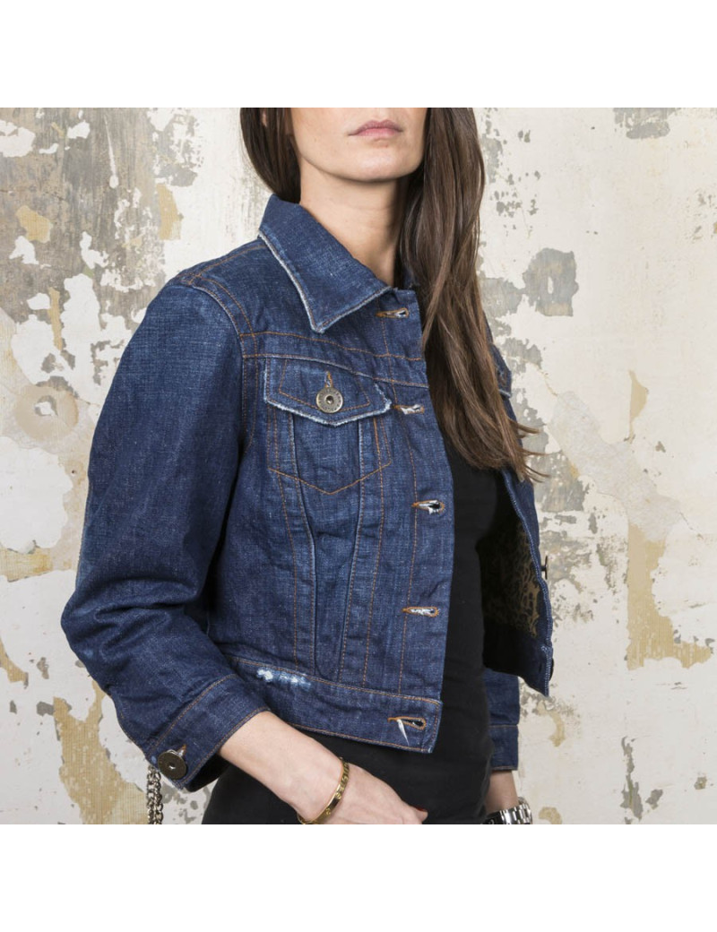 Blouson JEAN PAUL GAULTIER t 38 en toile denim