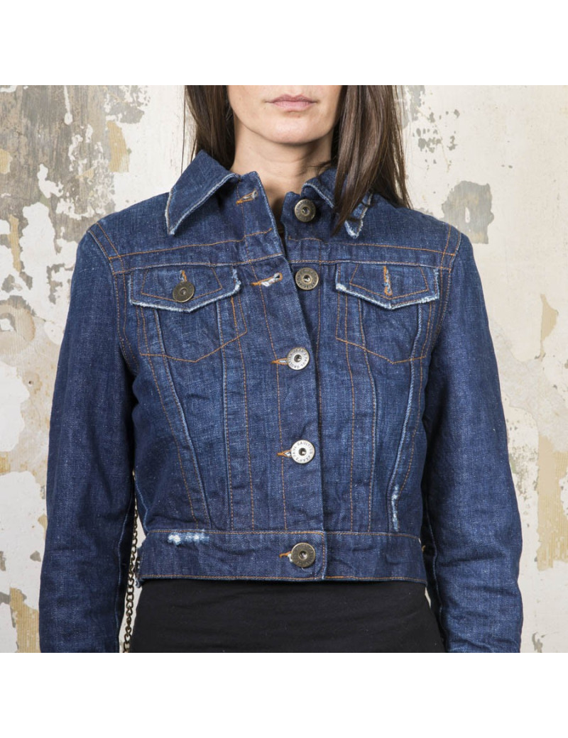 Blouson JEAN PAUL GAULTIER t 38 en toile denim