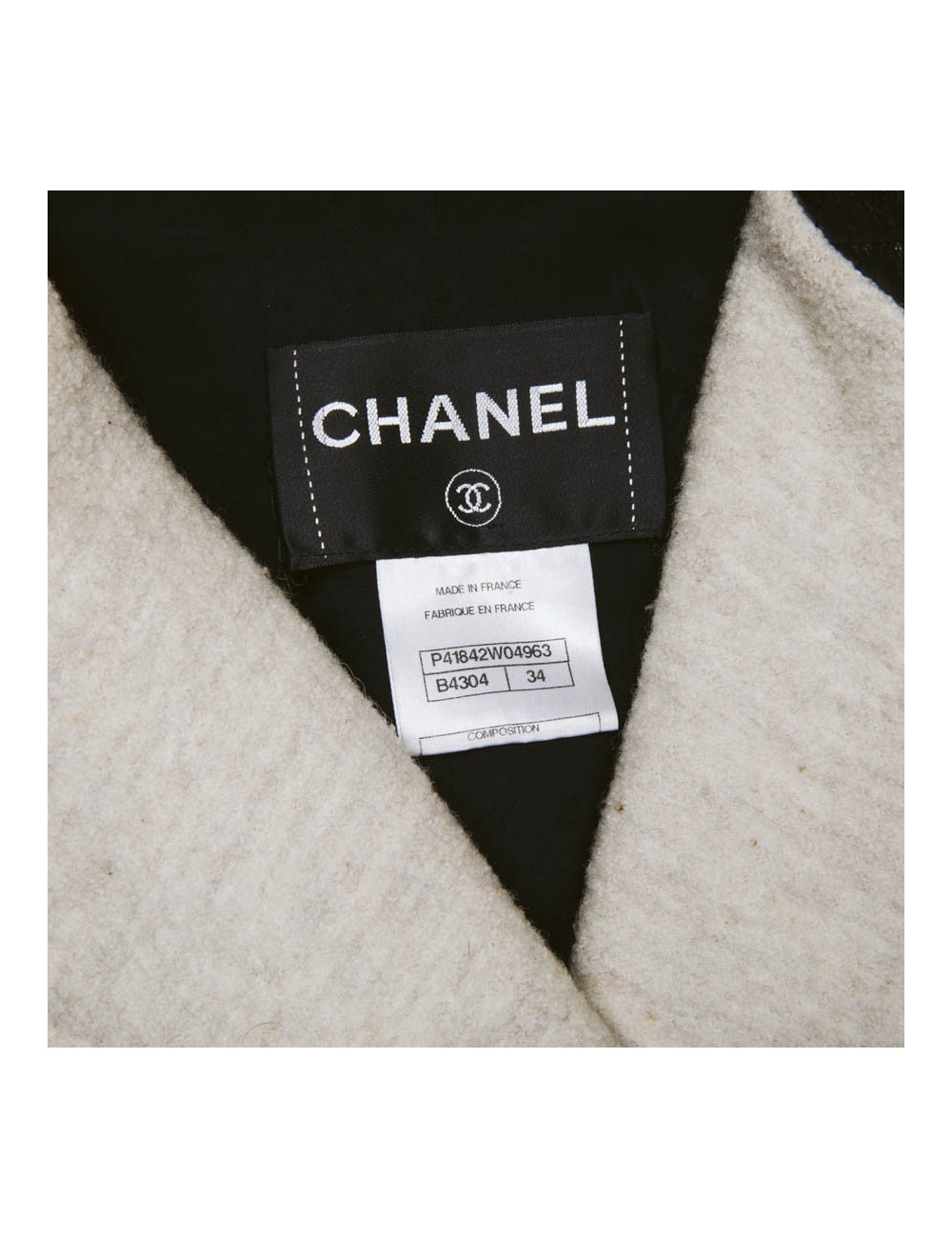 Veste CHANEL cuir noir T34