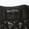 BALMAIN black perfecto down jacket size 38