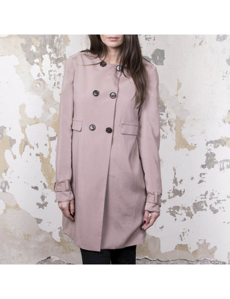 trench T38 BRUNELLO CUCINELLI réversible en soie 