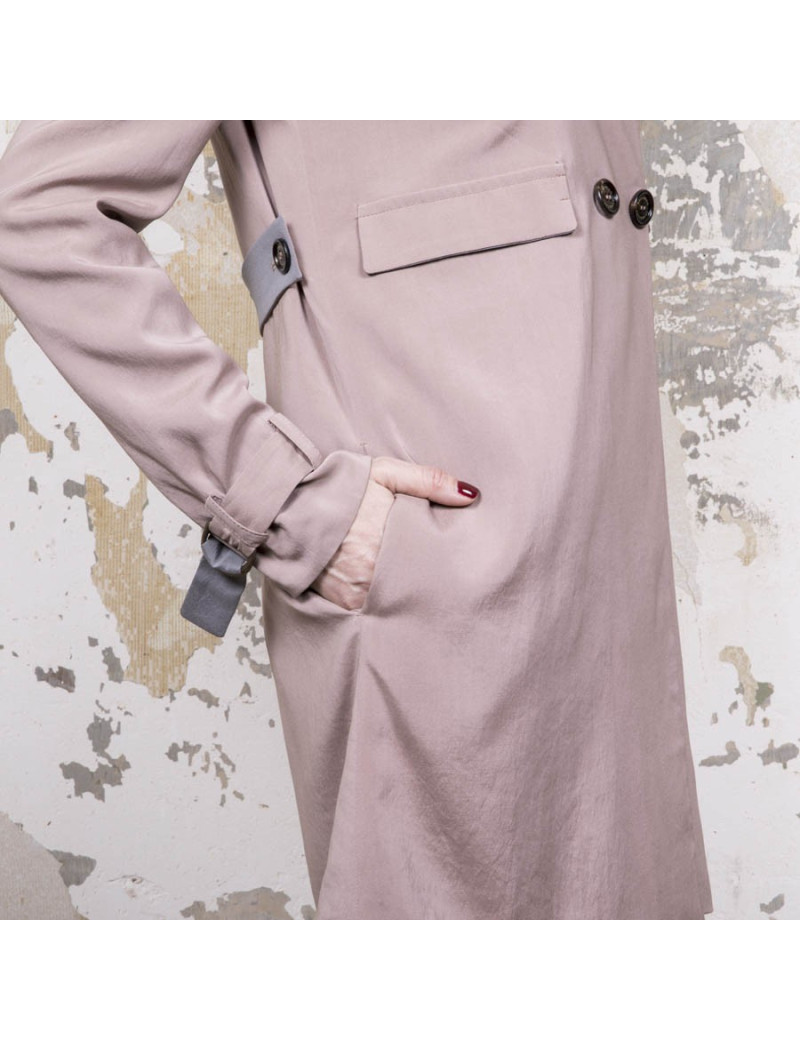 trench T38 BRUNELLO CUCINELLI réversible en soie 