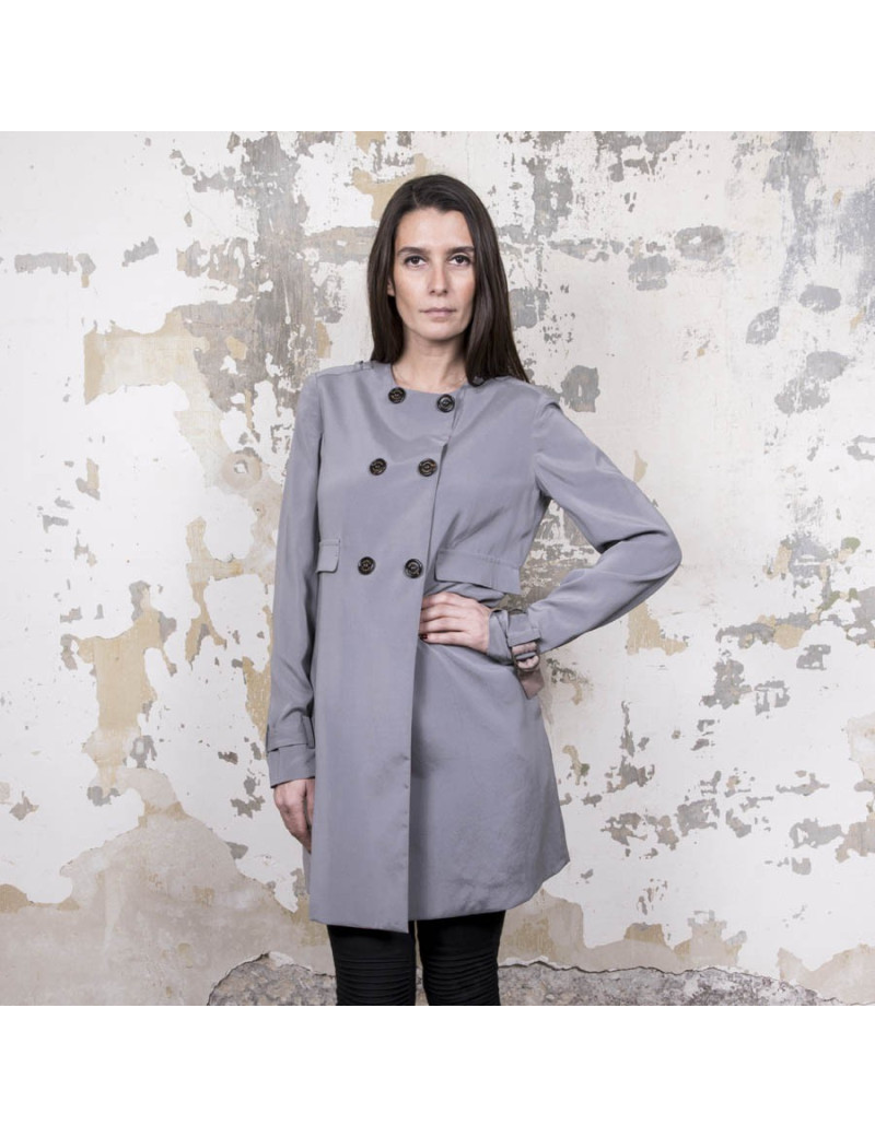 trench T38 BRUNELLO CUCINELLI réversible en soie 