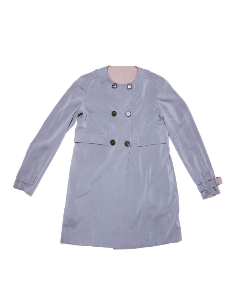 trench T38 BRUNELLO CUCINELLI réversible en soie 