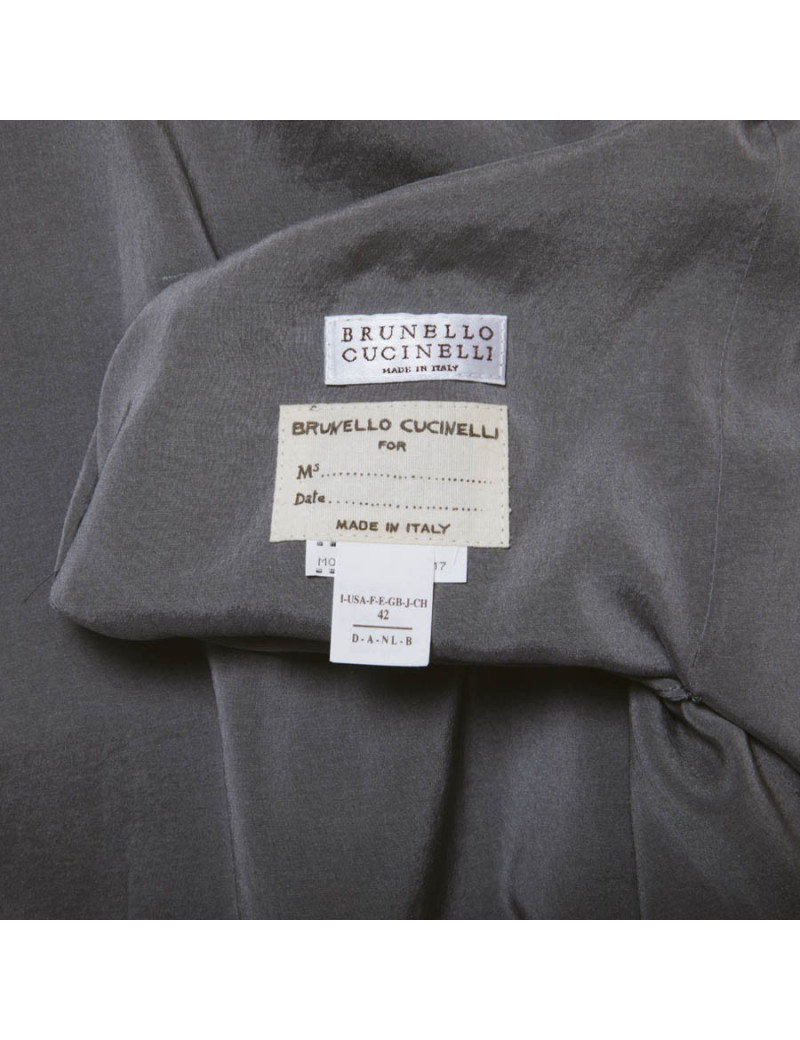 trench T38 BRUNELLO CUCINELLI réversible en soie 