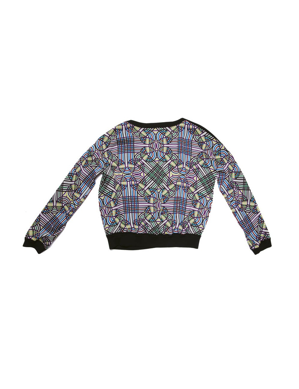 Blouse Vintage  HERMES en soie motifs floraux bleu et jaune 