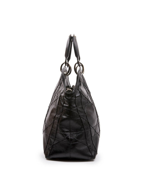 Sac DIOR en cuir matelassé noir