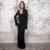 ALAIA long dress in black lycra size S