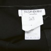 Robe YVES SAINT LAURENT T 38 FR en laine noire dos nu et col de veste