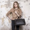 BOTTEGA VENETA tote bag in brown braided leather