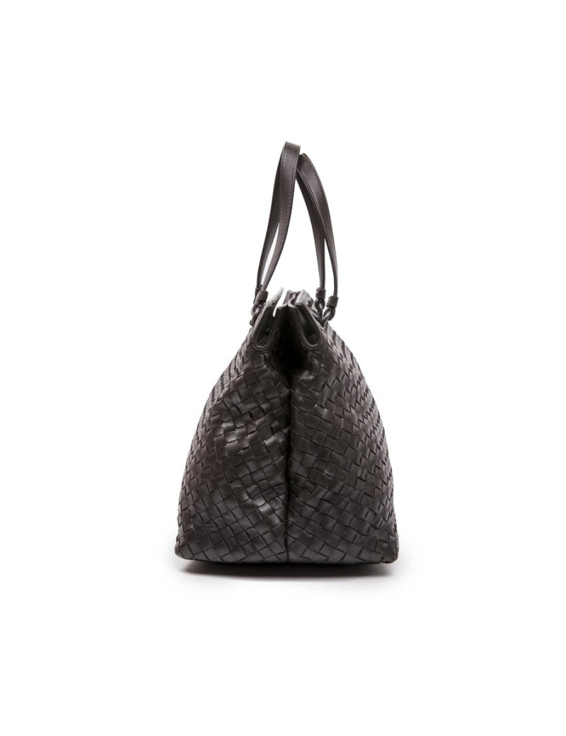 Sac BOTTEGA VENETA cuir tressé marron