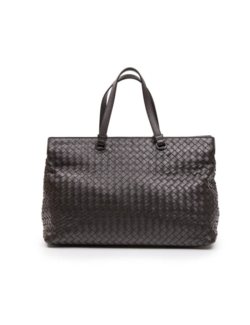 Sac BOTTEGA VENETA cuir tressé marron