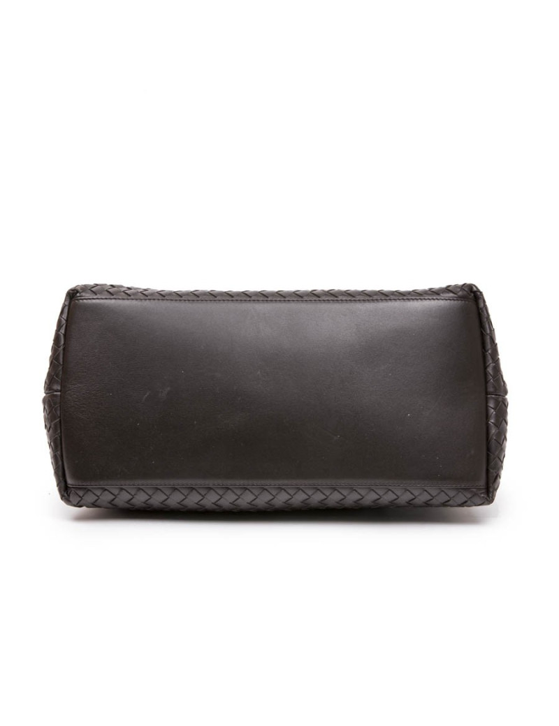 Sac BOTTEGA VENETA cuir tressé marron