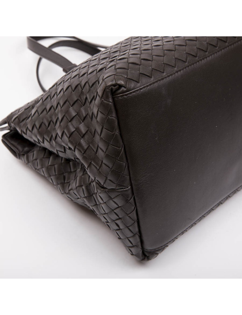 BOTTEGA VENETA tote bag in brown braided leather