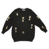 GIANFRANCO FERRE T 42 vintage oversized black sweater in wool