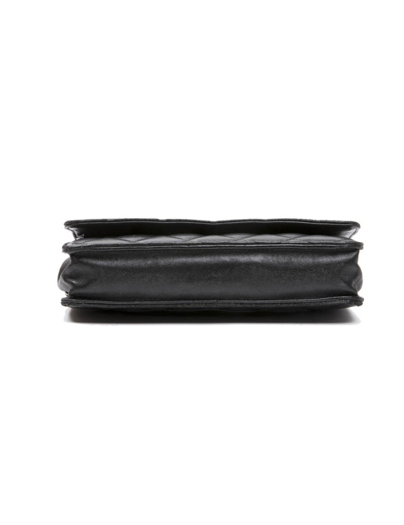 Sac Wallet CHANEL cuir matelassé noir