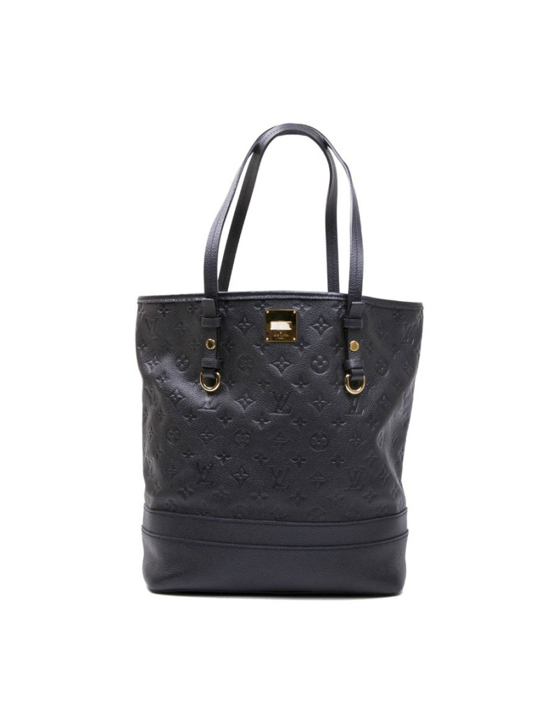 Sac LOUIS VUITTON cuir embossé bleu