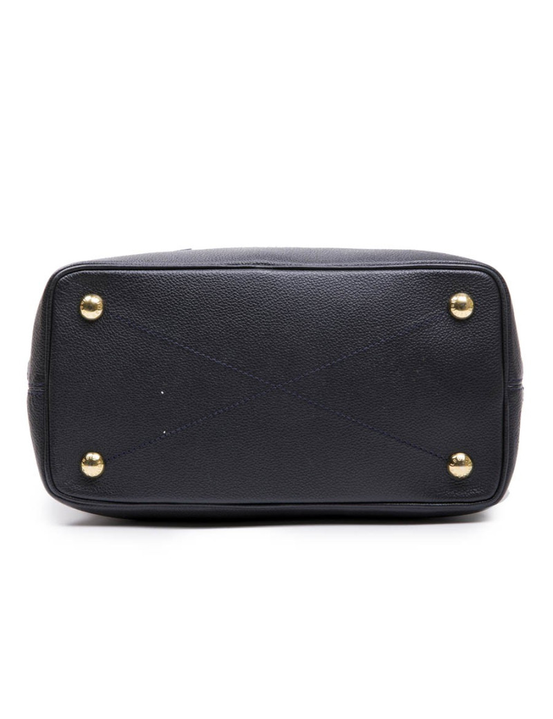 Sac LOUIS VUITTON cuir embossé bleu