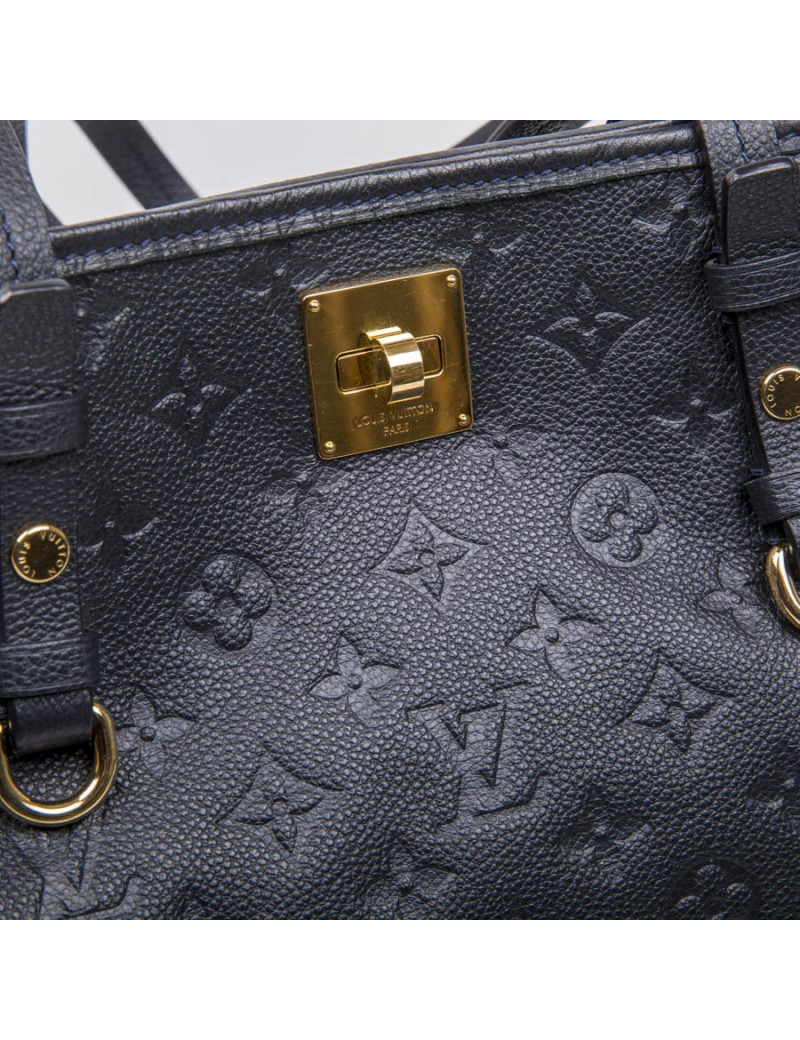 Sac LOUIS VUITTON cuir embossé bleu