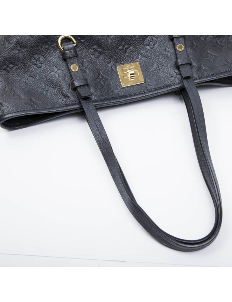 Sac LOUIS VUITTON cuir embossé bleu