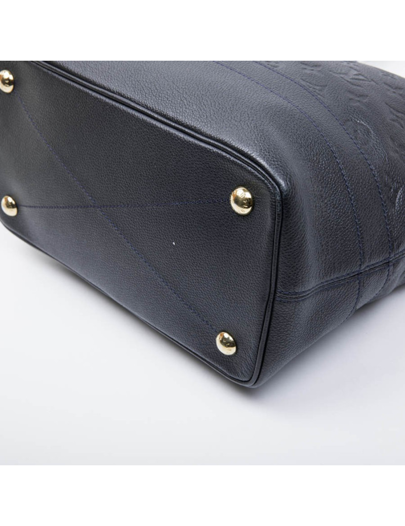 Sac LOUIS VUITTON avec pochette cuir embossé bleu