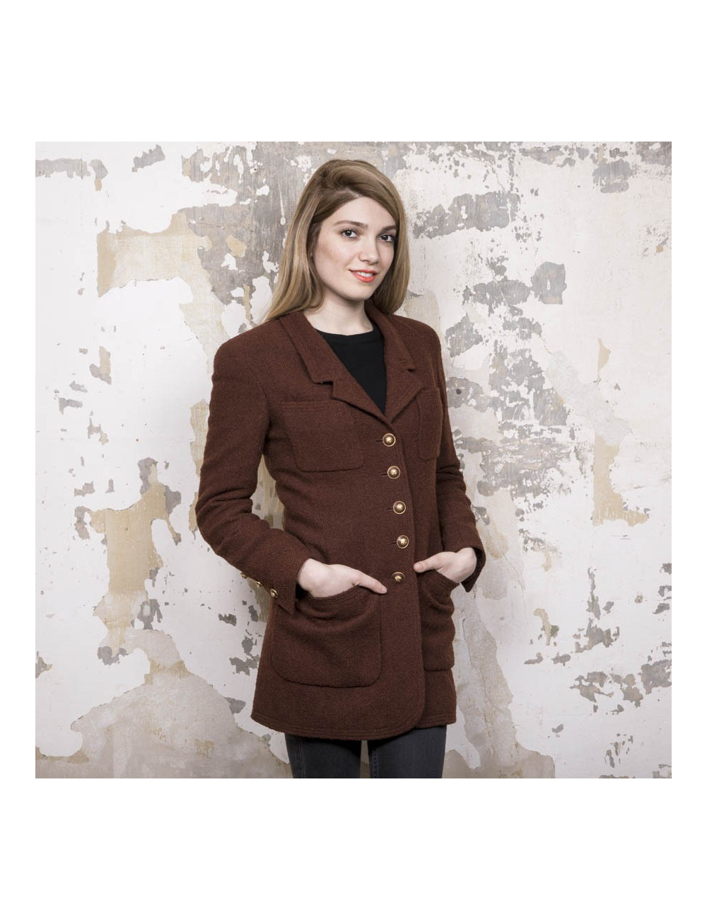 Veste CHANEL  marron