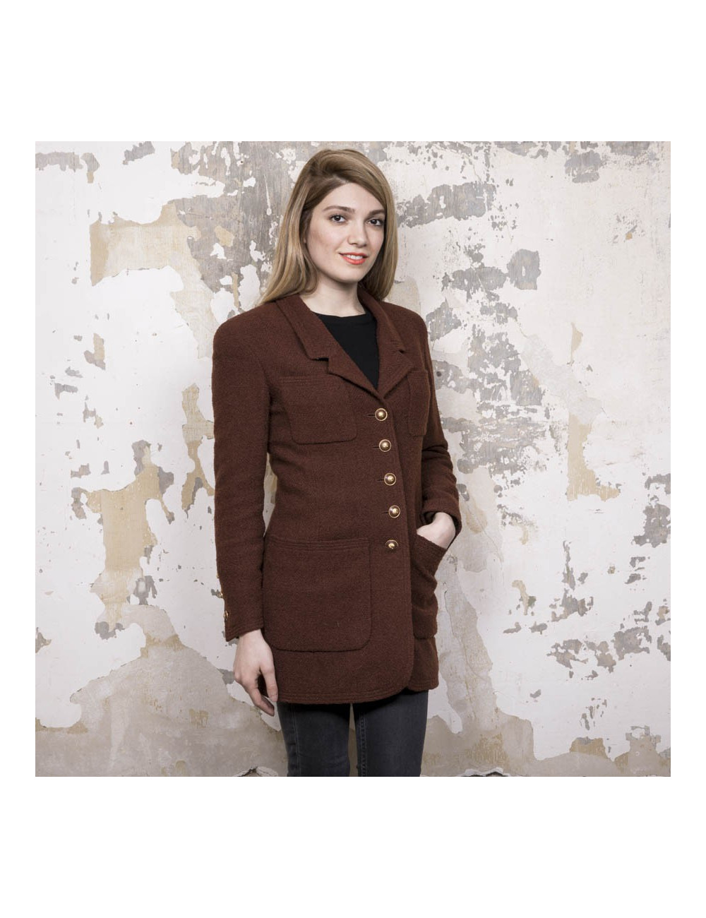 Veste CHANEL  marron