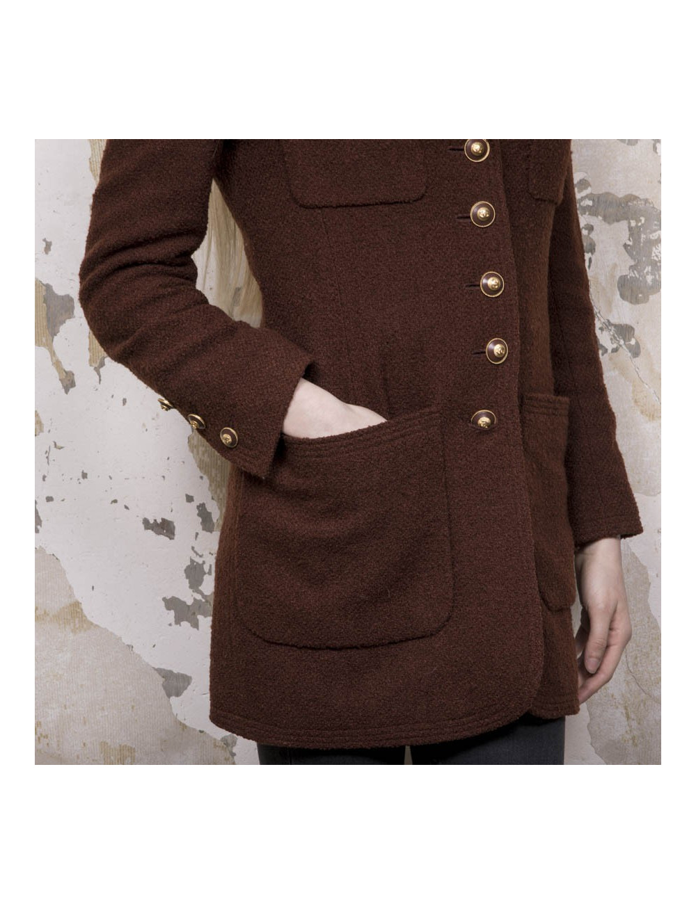 Veste CHANEL T  marron