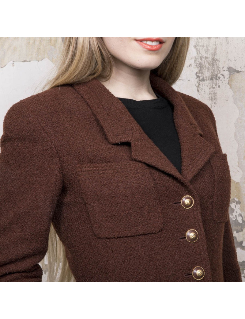 Veste CHANEL T  marron