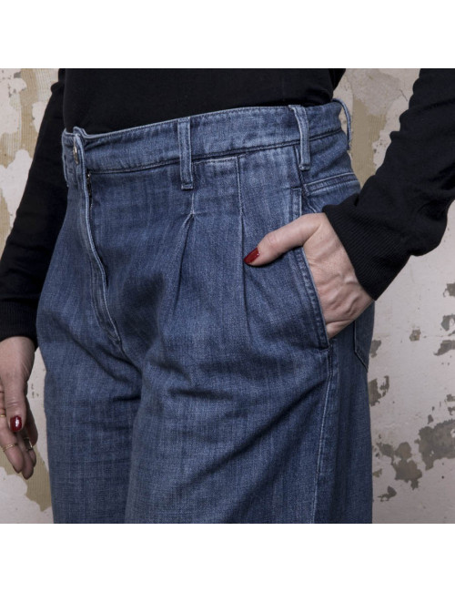 Pantalon CHANEL T   en denim bleu 