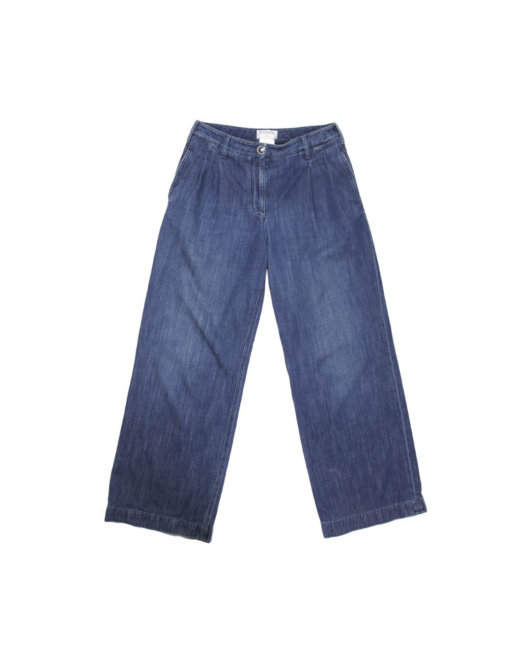 Pantalon CHANEL T   en denim bleu 