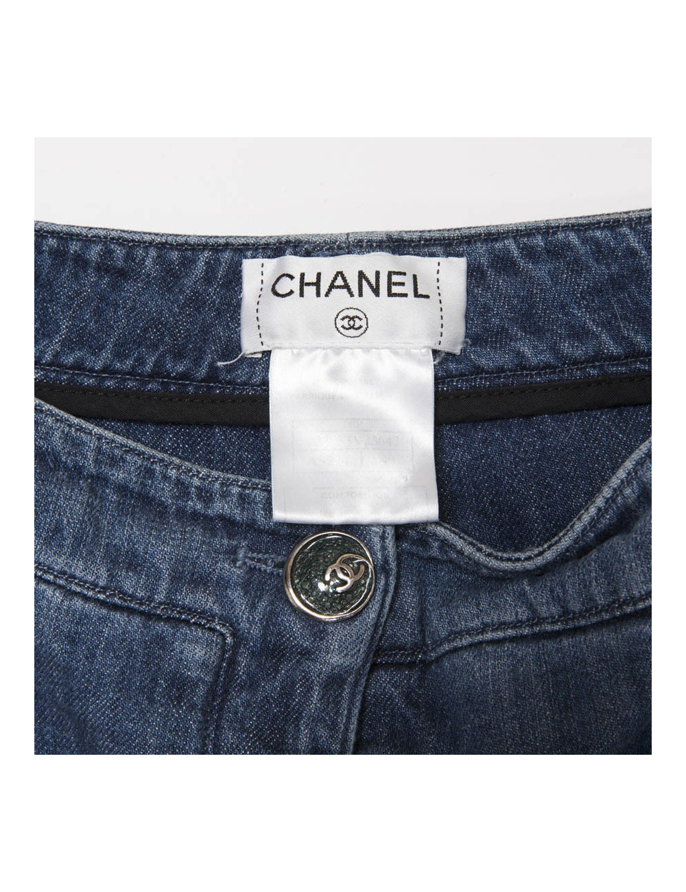 Pantalon CHANEL T   en denim bleu 