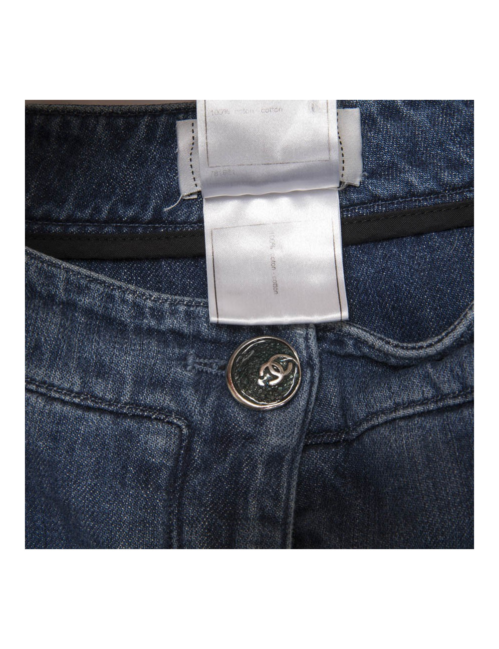 Pantalon CHANEL T   en denim bleu 