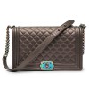 CHANEL limited edition 'Boy' bag in bronze quilted leather 