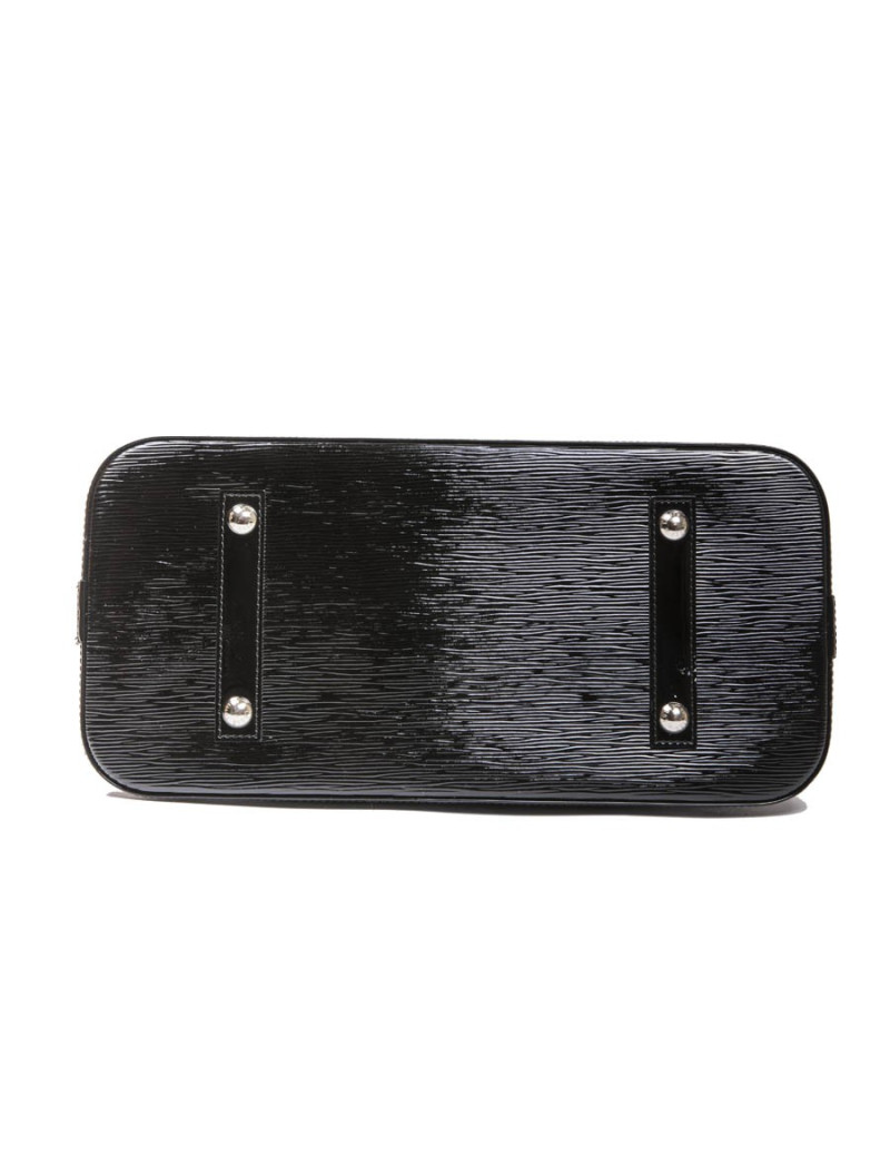 Sac Alma LOUIS VUITTON GM cuir verni noir