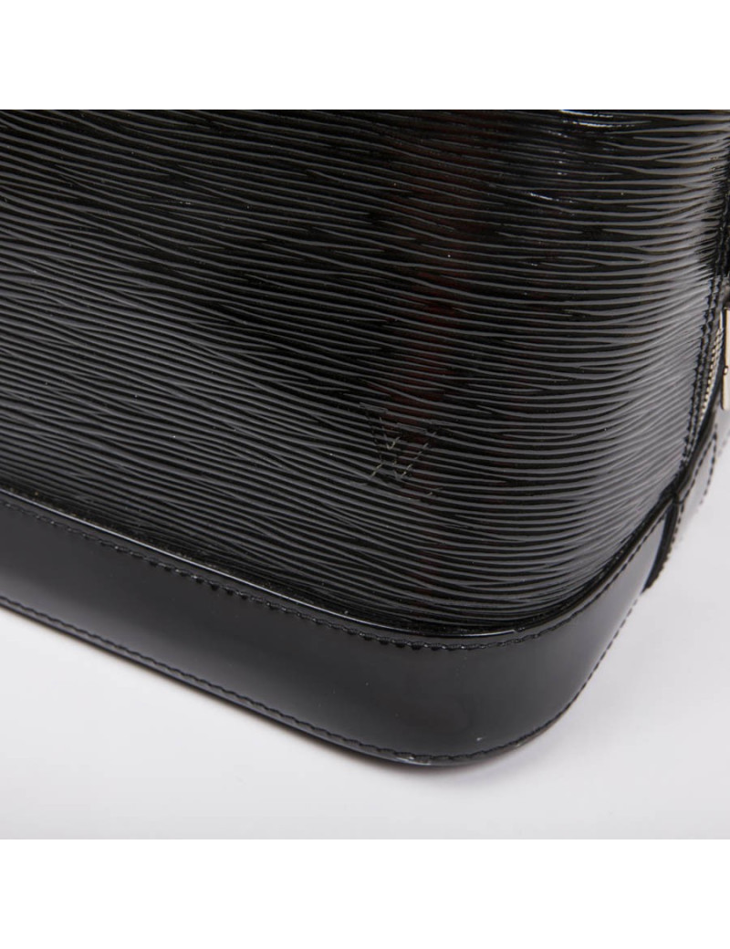 Sac Alma LOUIS VUITTON GM cuir verni noir