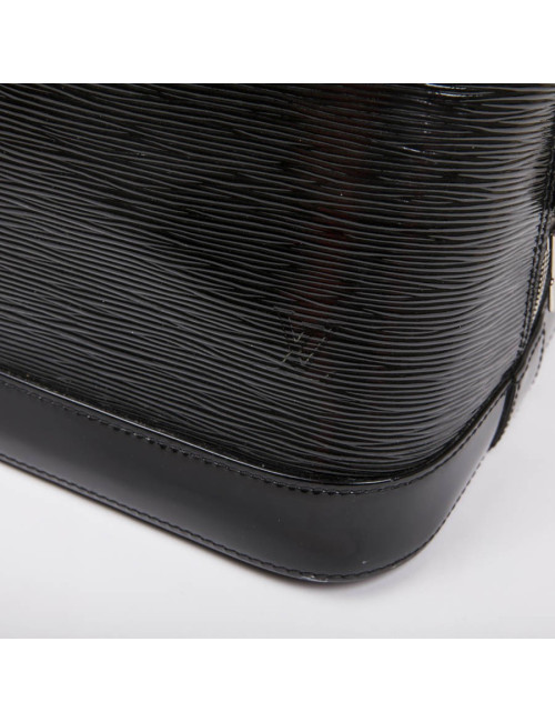 Sac Alma LOUIS VUITTON GM cuir verni noir