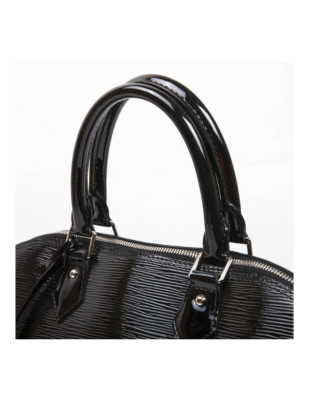 Sac Alma LOUIS VUITTON GM cuir verni noir