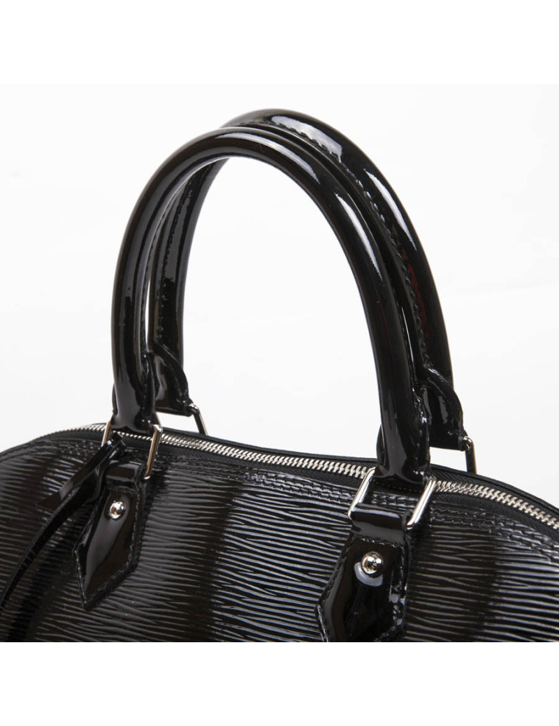 Sac Alma LOUIS VUITTON GM cuir verni noir