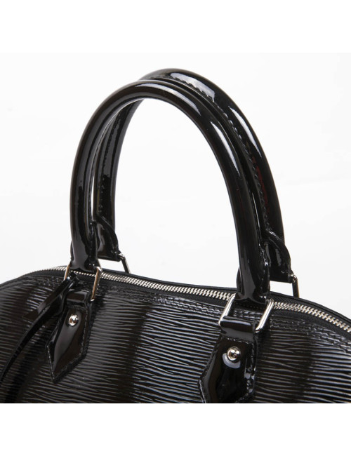 Sac Alma LOUIS VUITTON GM cuir verni noir