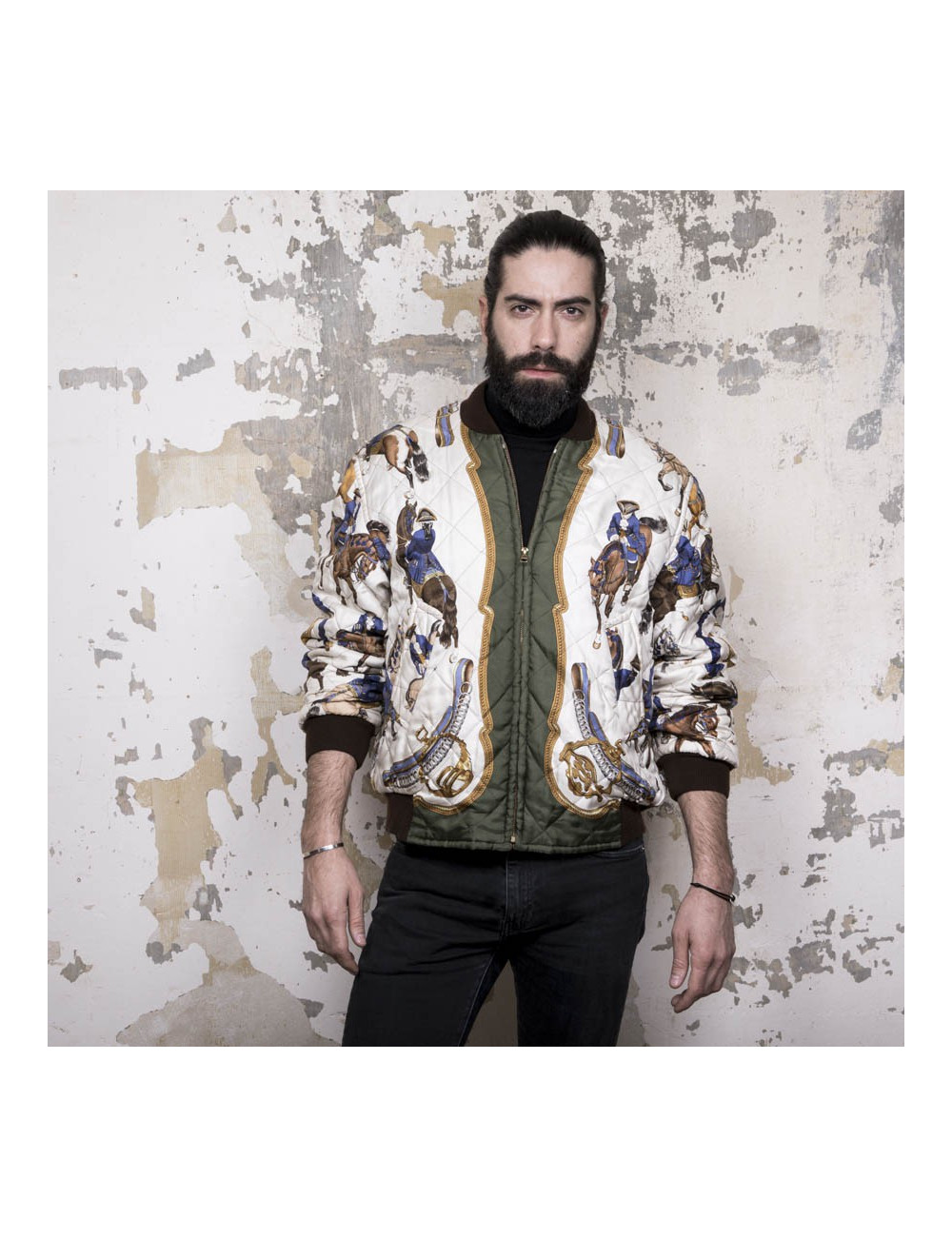  Bombers T48 HERMES soie imprimée reversible