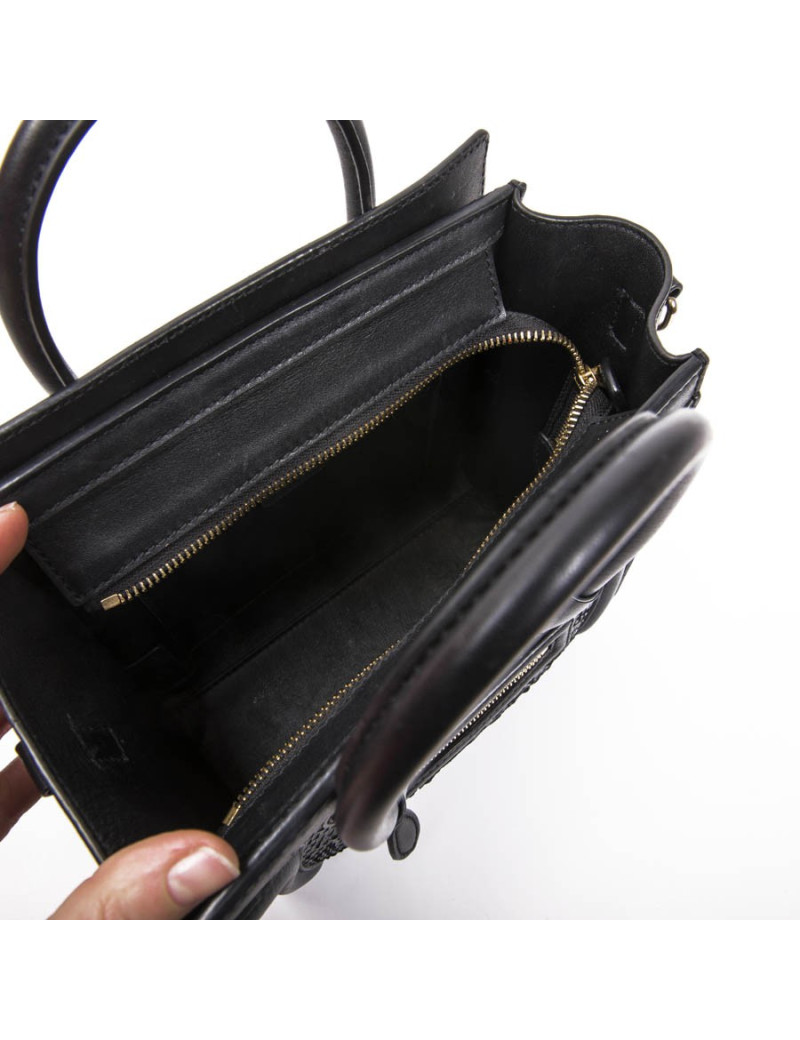 Sac CELINE en python noir