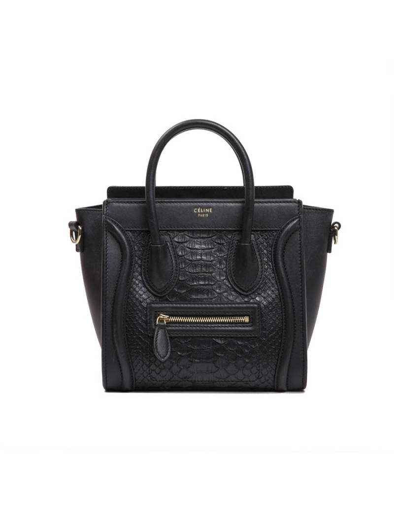 Sac CELINE en python noir