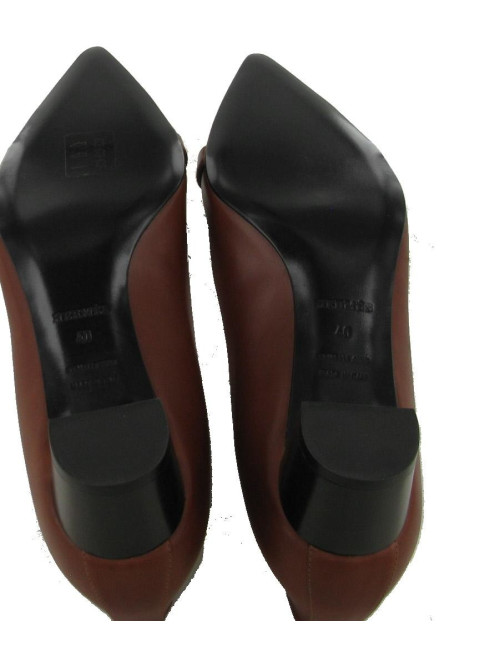 Escarpins T40 HERMES " Collier de chien"