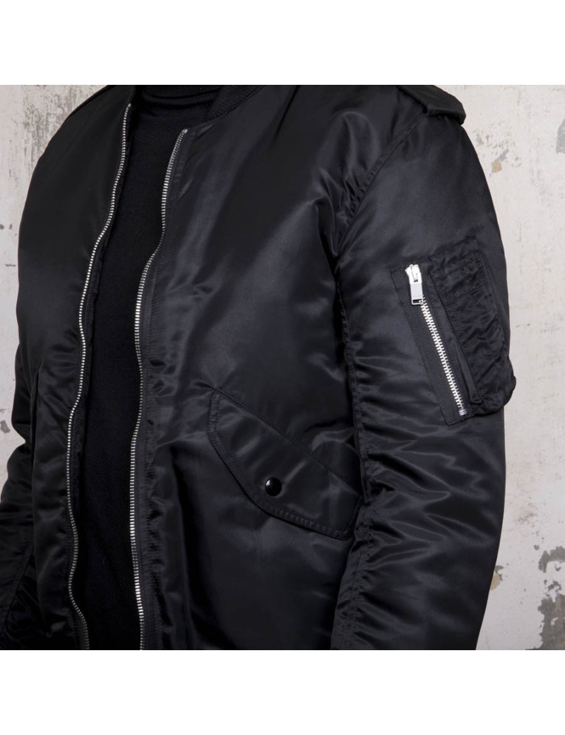 SAINT LAURENT black bomber jacket 52FR