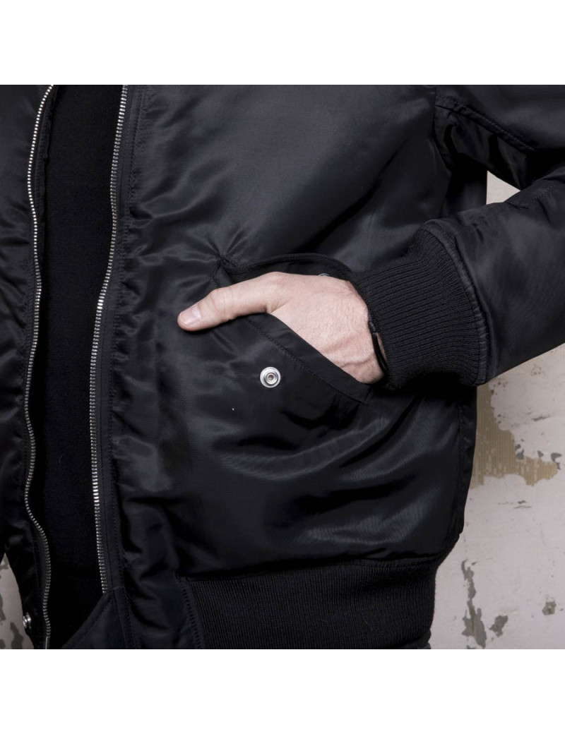 SAINT LAURENT black bomber jacket 52FR