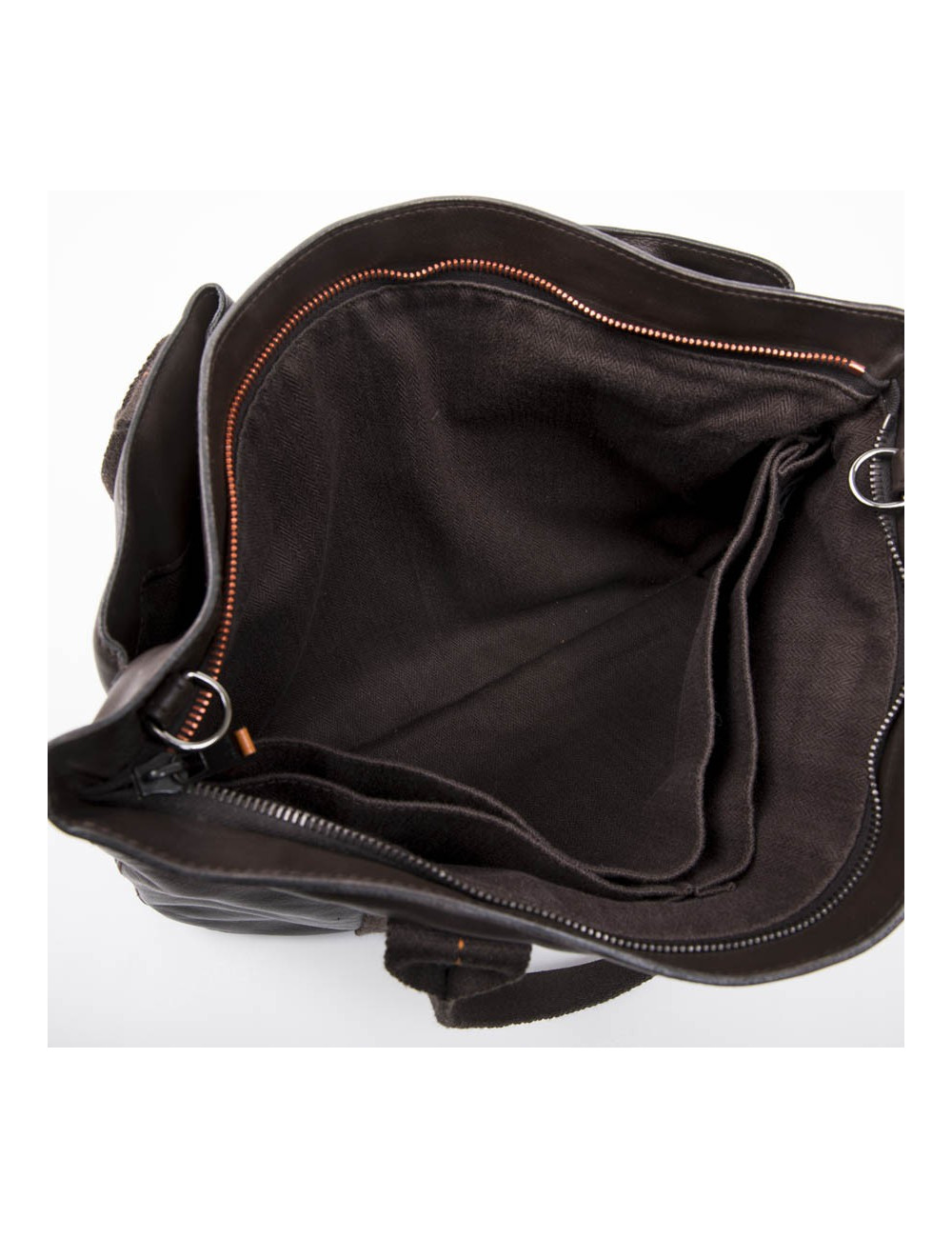 Sac HERMES en cuir marron