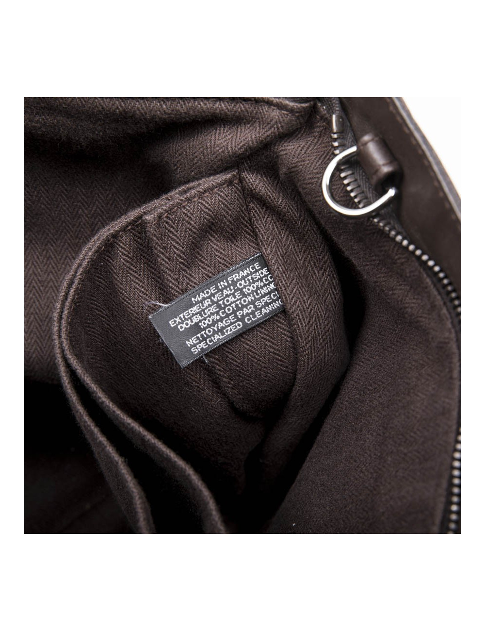 Sac HERMES en cuir marron