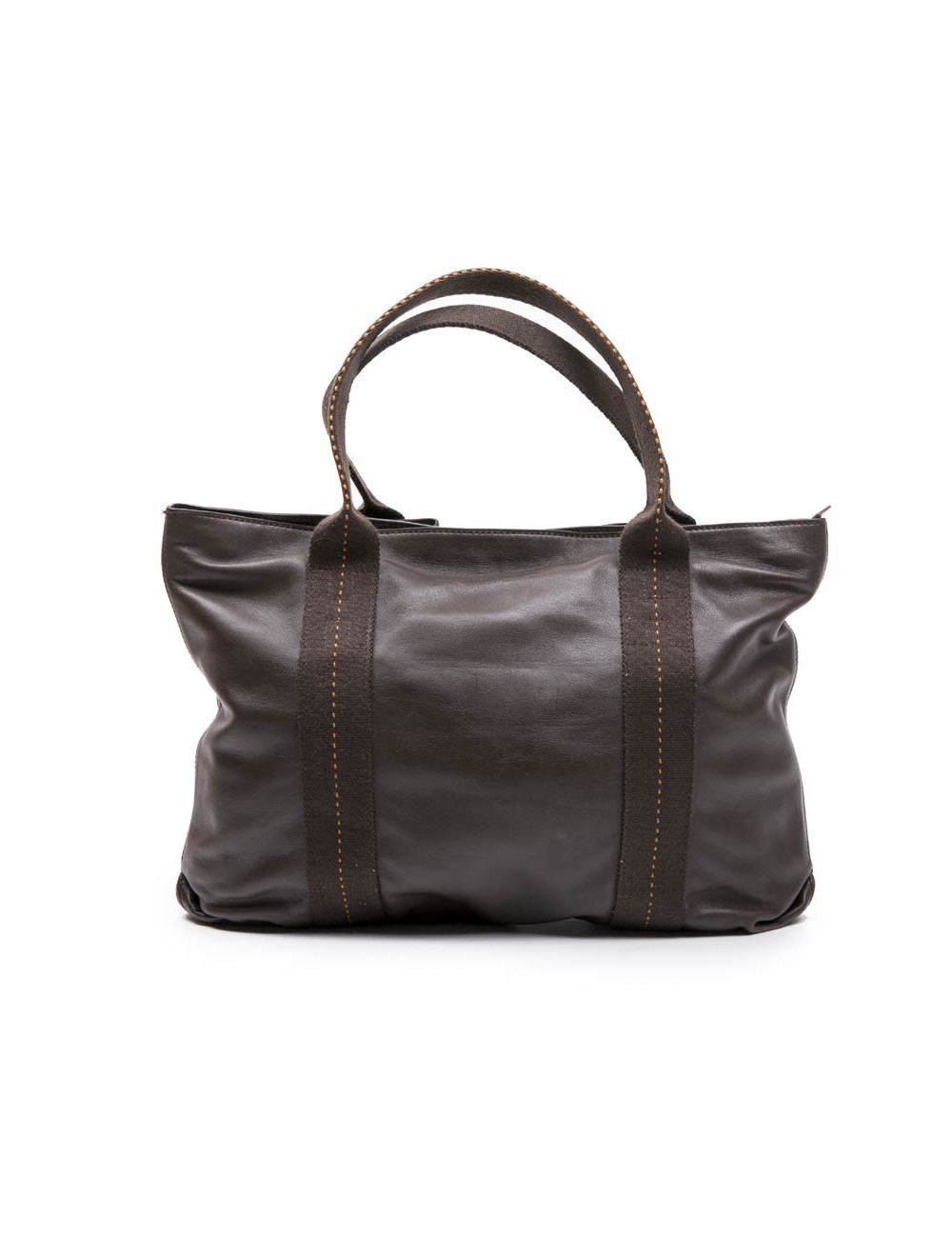Sac HERMES en cuir marron